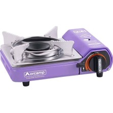 Orcamp Tekli Mini Portatif Ocak Mor CK-506 Hafif Taşıma Özellikli Kamp Ocağı