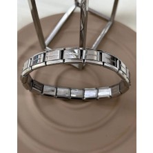 Moderncevher Nomination Stil Italyan Modüler Çelik Bileklik