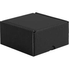 Koli Lazım Renkli E-Ticaret Kutusu - 8X8X4 - Siyah - 10 Adet