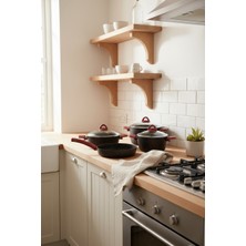 Masterchef 7 Parça Siyah Alüminyum Tencere Takımı