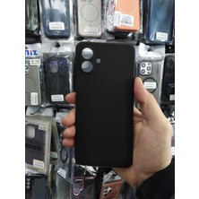 Elixem Samsung A07 Uyumlu Siyah Rubber Silikon Esnek Kamera Korumalı Kılıf