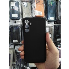 Elixem Samsung A15 Uyumlu Siyah Rubber Silikon Esnek Kamera Korumalı Kılıf