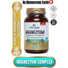 Herovix Magnezyum 3x Complex 60 Tablet 200 Mg - Malat-Sitrat-Bisglisinat-B6