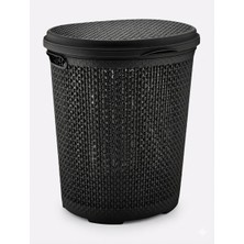 Girist Home Girsit Home 45 Lt Siyah Inci Kirli Çamaşır Sepeti