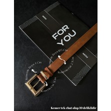 Fiori Gold Kare Tokalı Köprülü Kadın Kemeri, Pantolon Kemeri, Ceket Kemeri, Elbise Kemeri