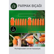 Transformacion Hızlı Parmak Bıçağı Başparmak Sebze Kesici 2 Li Set