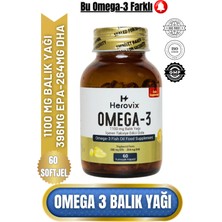 Herovix Omega 3 Balık Yağı 60 Softjel 1100 Mg