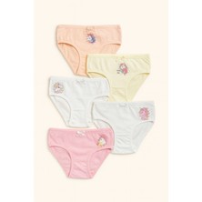 Kız Çocuk 5'li Unicorn Desenli Slip Külot