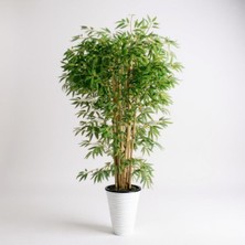 Erhan Flowers -Extra Yoğun Yapraklı Salon Bitkisi Yapay Bambu Ağacı 150 cm