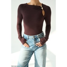 Qu Style Damla Aksesuarlı Bluz