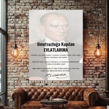 Özkacar Group Atatürk Gençliğe Öğütü Kanvas Tablo Ev Duvar Salon Ofis Dükkan Iş Yeri Hediyelik Dekarasyon Süsü