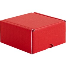 Koli Lazım Renkli E-Ticaret Kutusu - 8X8X4 - Kırmızı - 10 Adet
