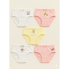 Kız Çocuk 5'li Desenli Slip