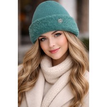 Gigi Giyim Kürklü Içi Polarlı Kadın Bere