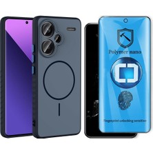 Vendas Xiaomi Redmi Note 13 Pro Plus 5G Kılıf M-safe Şarj Özellikli Zore Tea Kapak + Polymer Nano Ekran Koruyucu