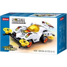 Sluban Power Bricks Beyaz Spor Araba 61 Parça B0916A