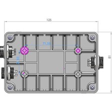 Elektronik Proje Kutusu (3 Adet GX16 Soket Uyumlu)