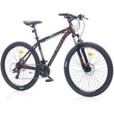 Corelli Felix 1.2 - 24 Jant 14'' Kadro Dağ Bisikleti Hidrolik Disk - Siyah Kırmızı / Gri