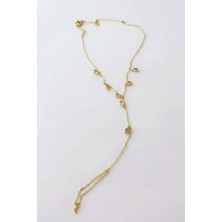 Pukka Accessories Kadın Çelik Minimal Zarif Damla Detaylı Şahmeran Bileklik - Kadın Şahmeran