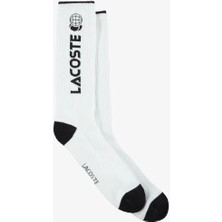 Lacoste Erkek Baskılı Beyaz Çorap