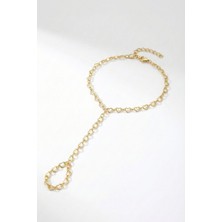 Pukka Accessories Kadın Çelik Kalp Zincir Şahmeran Bileklik – Minimal Paslanmaz Çelik Takı - Kadın Şahmeran