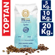 Bigcats Brezilya Santos Toptan Filtre/ Çekirdek Kahve 5 kg