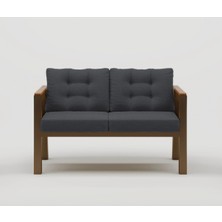 Elmas 2'li (Antrasit) Metal Gövde Balkon-Bahçe-Kafe,çay Seti,koltuk Takımı,oturma Grubu,ofis Koltuğu