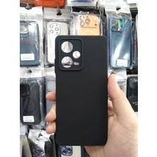 Elixem Xiaomi Note 12 Pro 5G Uyumlu Siyah Rubber Silikon Esnek Kamera Korumalı Kılıf
