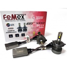 Femex Gt Nano Plus Csp Lumıled Royal Chipset Radyatör Soğutmalı H4 LED Xenon Far Ampulu