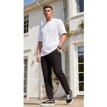 Etikmen Spor Klasik Siyah Kolay Ütülenebilir Easy Iron Erkek Pantolon