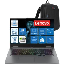 Lenovo Loq 17IRX10 Intel Core I7 13700HX 24GB Ddr5 1tb SSD RTX5060 8gb 115W Windows 11 Home 17.3 Inç Fhd (1920X1080) IPS 300NITS 165HZ 100% Srgb Taşınabilir Bilgisayar W83JH00BQTRH08 + Zetta Çanta