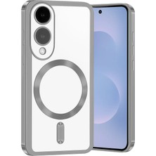 Mobify Samsung Galaxy S25 Edge Kılıf Parlak Magsafe Detaylı Ultra Hafif Yapılı Birdsafe Premium Silikon Kapak