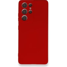 Mobify Samsung Galaxy S21 Ultra Kılıf Içi Kadife Kaplı Telefonu Çizmeyen Hafif Yapılı Flexfit Silikon Kapak