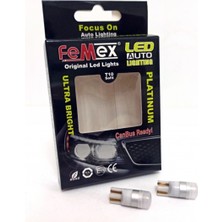 Femex T10 Ampul 1smd 3030 Chipset Mini Beyaz LED Aktif Canbus