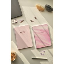 Mirya Notes A5 Spiralli Okul Defteri Çizgili 2’li Set 80 Yaprak Pötikare-Kelebek