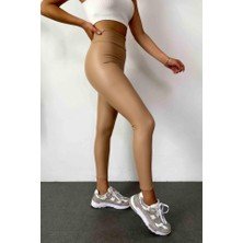 Dua Giyim Kadın Yüksek Bel Içi Şardonlu Fırsat Ürün Toparlayıcı Tayt