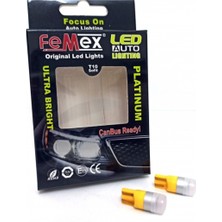 Femex T10 Ampul 1smd 3030 Chipset Mini Turuncu LED Aktif Canbus