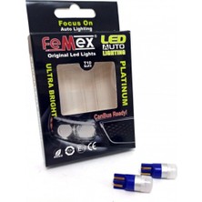 Femex T10 Ampul 1smd 3030 Chipset Mini Mavi LED Aktif Canbus