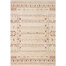 Akbel Halı Kybele XW KYB 06 Krem -  Klasik Yıkanabilir Sıcak Tonlara Sahip Otantik Salon ve Oturma Odası Halısı