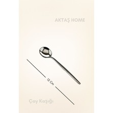 Aktaş Home Round Yeni Nesil 24'lü Çay Kaşığı Paslanmaz Çelik