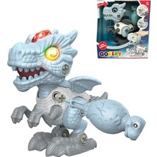 Kiddico Toys Eğitici Sesli Işıklı Sök-Tak Dinozorlar - Robo Drago