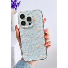 3gen Case Iphone 13 Pro Max Kılıf Tatlı Çiçekler Desenli Şeffaf Silikon Kılıf Flower5