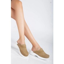 Shoemix Kadın Hakiki Deri Vizon Ortopedik Hemşire,doktor,veteriner,dentist,öğretmen,aşçı,gastro Sabo Terlik