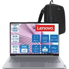Lenovo Thinkbook 14 Gen 8 Irl Intel Core I5 13420H 40GB Ddr5 4tb SSD Freedos Intel UHD Graphics 14 Inç Wuxga (1920 x 1200) IPS 300NITS Taşınabilir Bilgisayar 21SG00L8TXF26 + Zetta Çanta