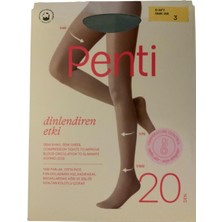 Penti 20 Den Dinlendiren Etkili Kadın Külotlu Çorap Duman Nefti Hosteslerin Tercih Ettiği Konfor 3 Beden