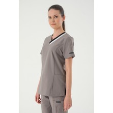 Almesta Premium Moon Cerrahi Üst - Gri