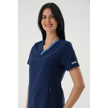 Almesta Premium Nıcola Med Cerrahi Üst - Lacivert