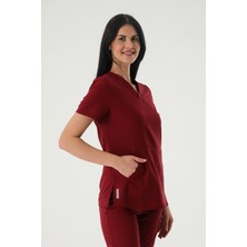 Almesta Premium Dore Cerrahi Üst - Bordo