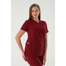 Almesta Premium Asel798 Cerrahi Üst - Bordo