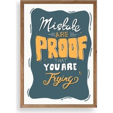 Yazline Global Motto Ahşap Çerçeveli Tablo 17 x 23